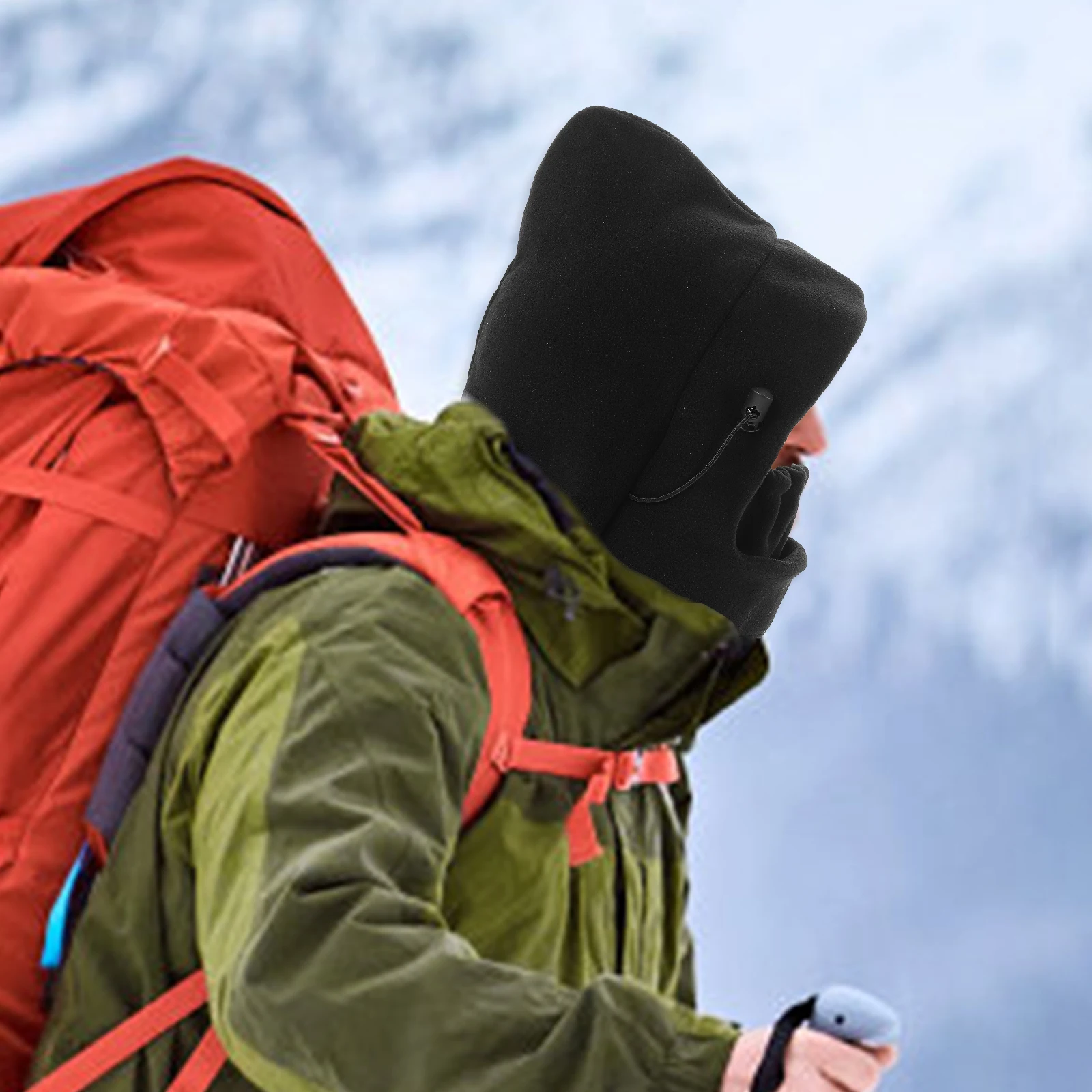 

Windproof Mask Outdoor Sport Insulated Face Riding Covering Facial Neck Warmer Black Ski Cold Weather Masks Man