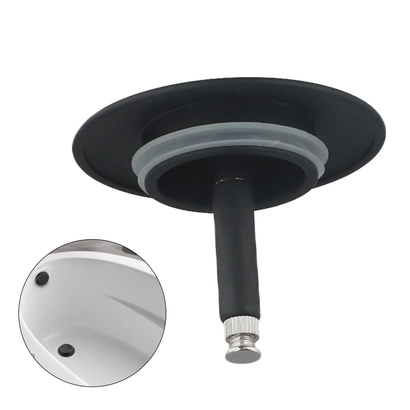 Plumbing Drain Stopper Bathtub Bathtub Drain Stopper Drain Stopper Matt Black Pop-Up Plug Tub Sink Waste Brand New