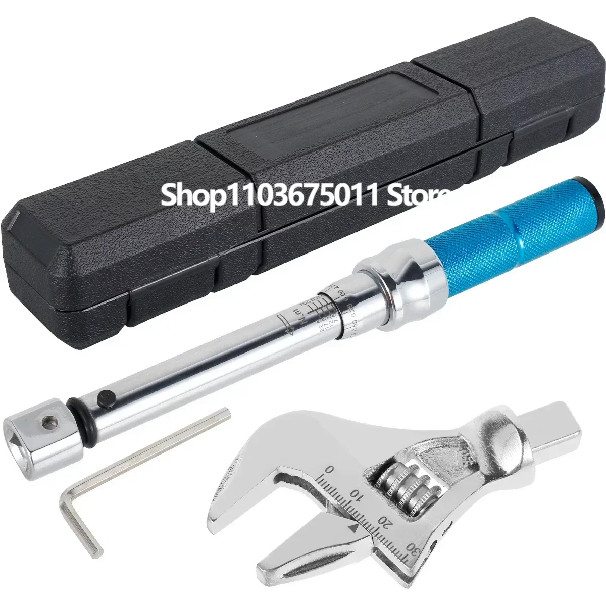 

Digital Adjustable Torque Wrench Steel Open End Interchangeable Head Torque Wrench Spanner Hand Tools for Bicycle Car Repair