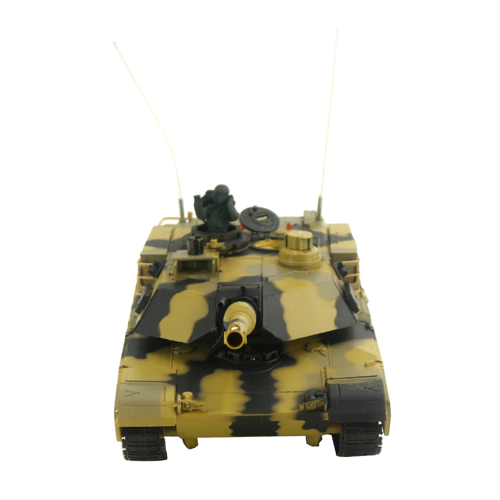 Coolbank US. Abrams M1A2 Battle RC Tank 1:24 Remote Control Military Model Tank Vehicle Cars Infrared BB Toy Boys Henglong 3816