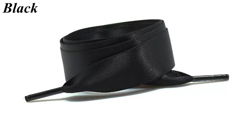 1 Paar neue Schnürsenkel aus Segeltuch, 2 cm Breite, Satin-Seidenband-Schnürsenkel für Sneaker-Schnürsenkel, 80 cm/100 cm/120 cm Länge – Detail 11