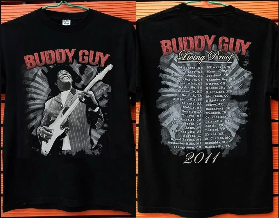 New Buddy Guy Swirl Tour T Shirt Double Sides Men All Size S-5XL UU949