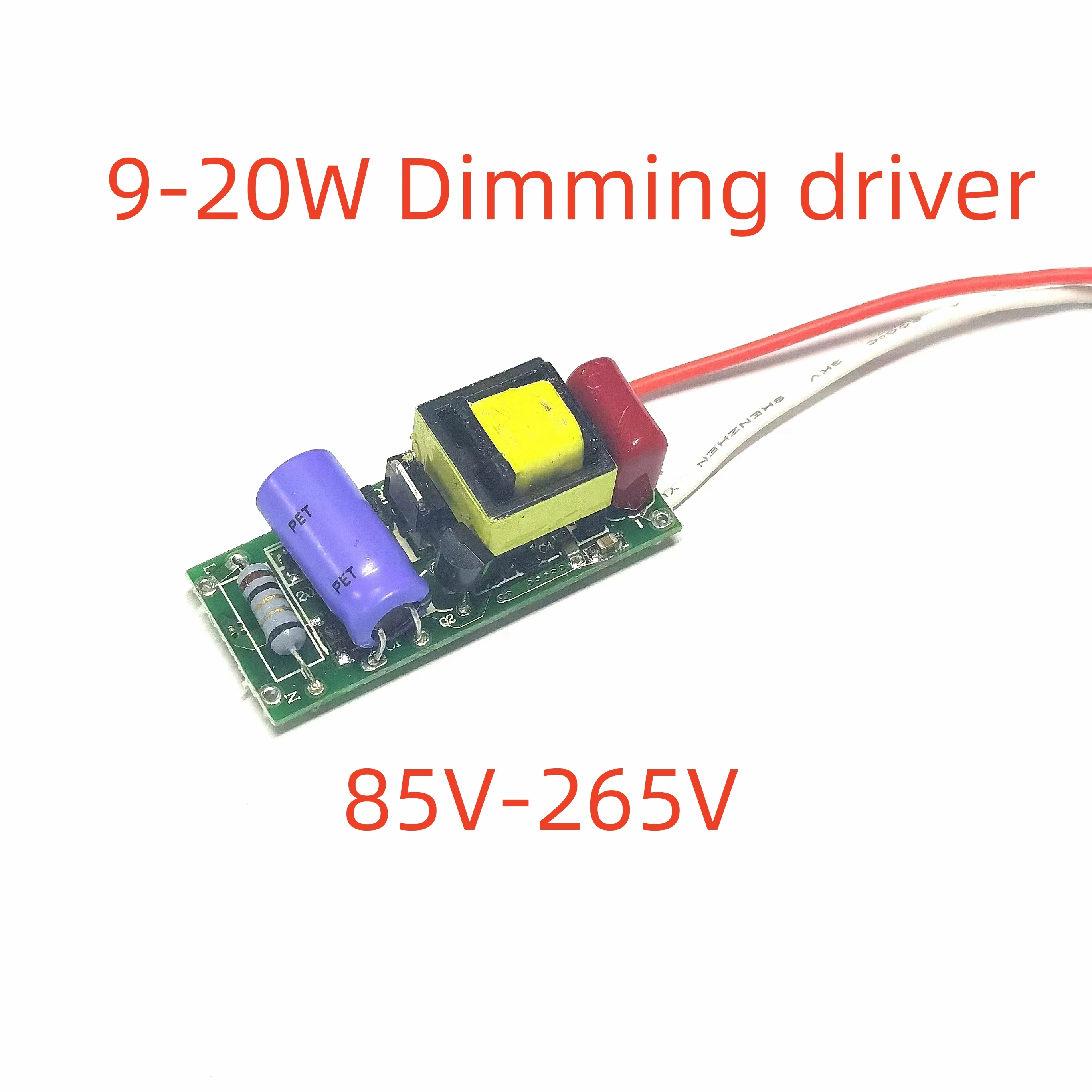 8-20W led Dimming driver LED driver power supply built-in constant current Lighting 85-265V  Transformer