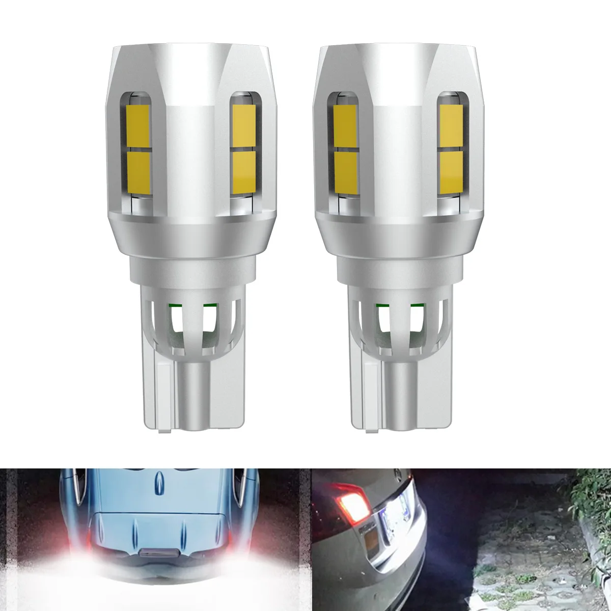 2x W16W T15 912 T16 Anti-Flicker LED Bulbs LED Reverse Light Plug and Play For Toyota Corolla Honda Civic Accord 10 2005-2022