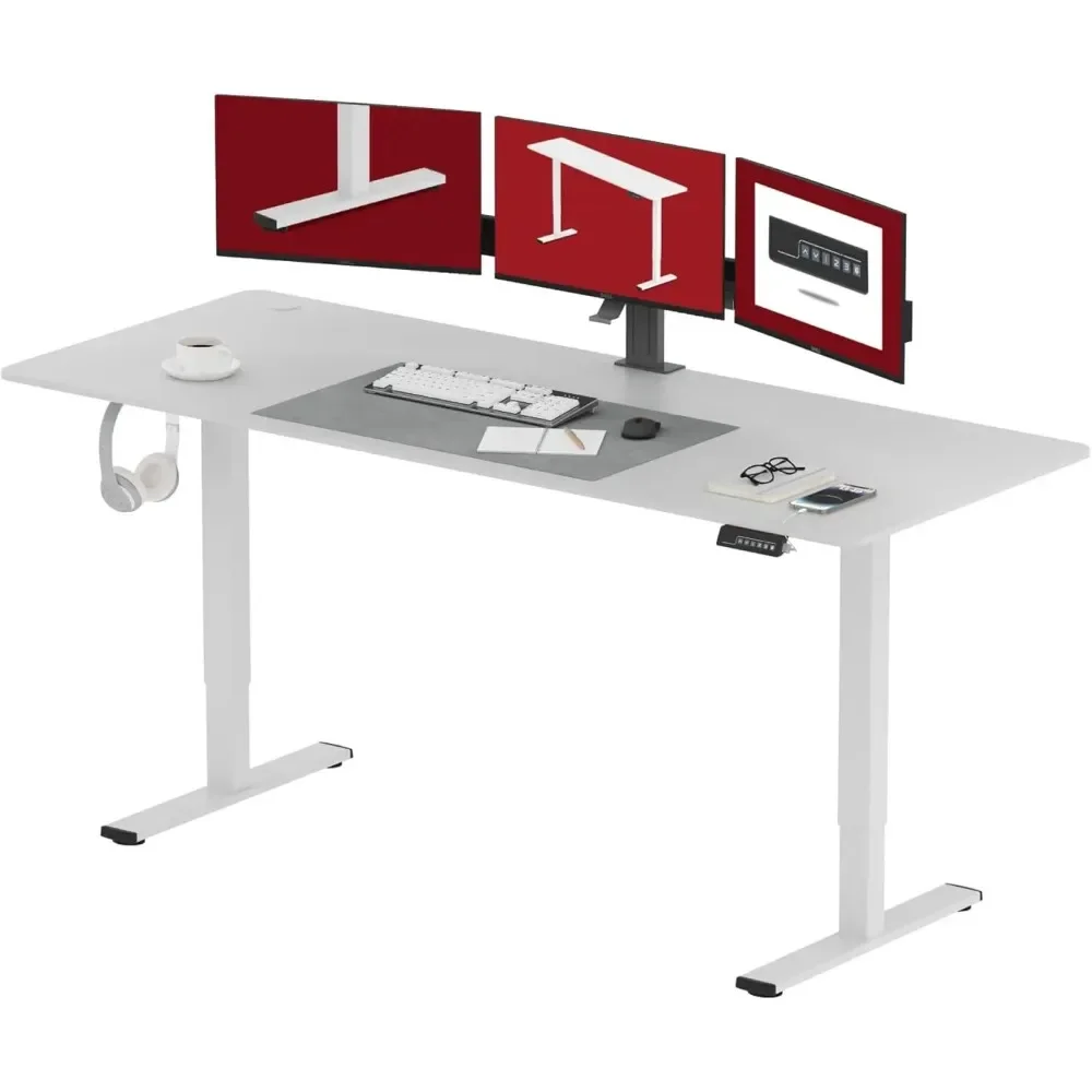 Electric Standing Desk 79x32 Inch Height Adjustable Stand Up Desk Home Office Computer Workstation Sit Stand Home Office Desk