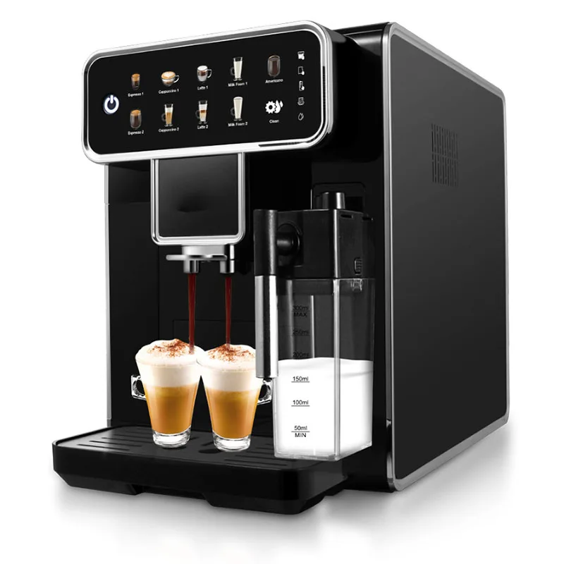 ماكينة صنع القهوة بقوة 220 فولت ماكينة صنع الاسبريسو الأوتوماتيكية بالكامل للمقهى والمكتب للاستخدام المنزلي ماكينة صنع الاسبريسو