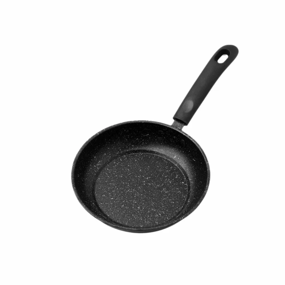 Panela de Fritura de Pedra Maifan sem Tampa, Antiaderente Espessa, 18-25cm, Utensílio de Cozinha para Bife, Panela para Fogão a Gás e Indução
