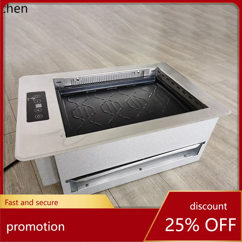 

HXL Household Non-Stick Electric Griddle Multi-Functional Electric Grill Smokeless Meat Grill Machine
