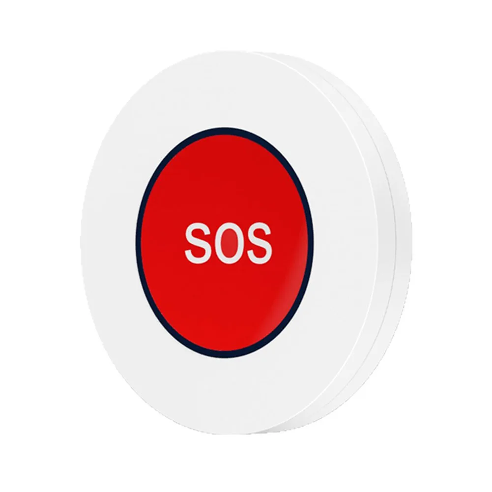 CR2032-Powered Smart SOS Button for Tuya and For Zigbee3.0 with Real-Time App Alerts and 180-Day Log Retention