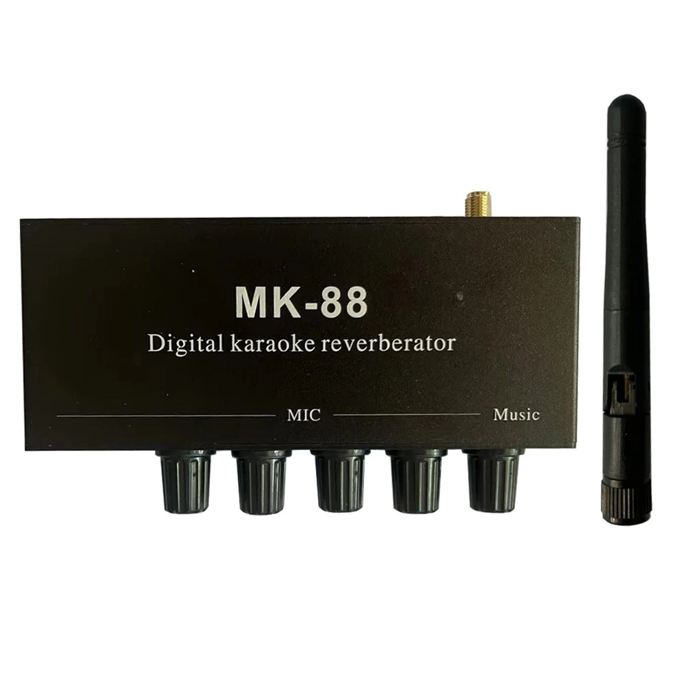MK-88 Bluetooth Coaxial Decoder Stereo Preamplifier Audio Amplifier Mixing Board With DC 12V Power-Adapter US Plug