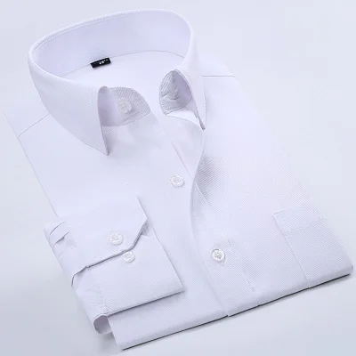 Casual Formal Business Dress Blouse Long Sleeve Soft Slim Fit High Quality Men Formal Shirt