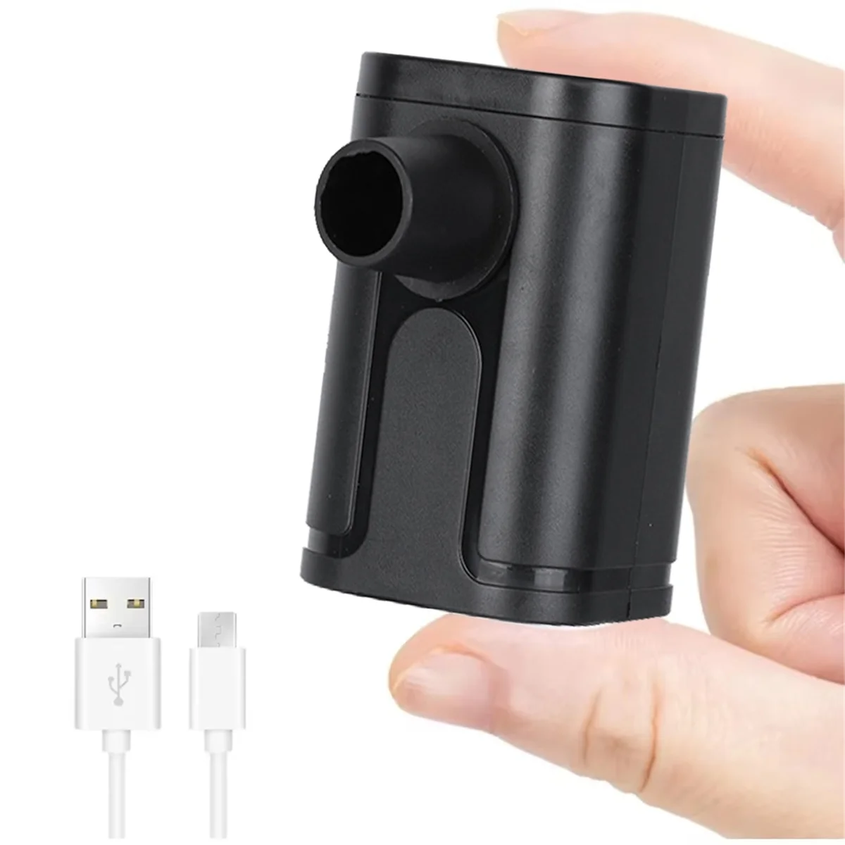 #61P Electronics Accessories,Air Pump Portable Multi-Functional Pump for Inflatables,Black