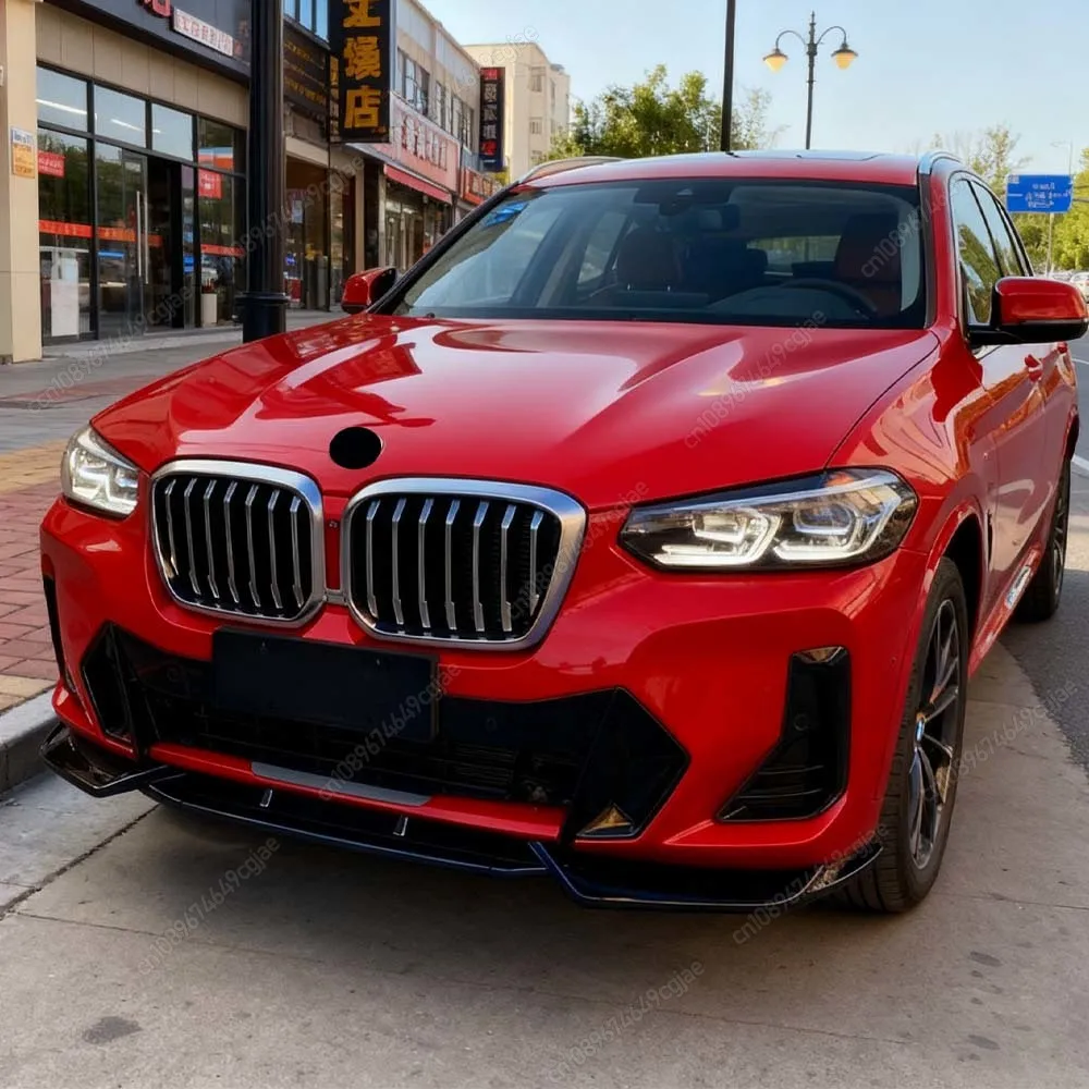 Для BMW X3 G01 X4 G02 IX3 G08 M-Sport 20d 30i 30d M40i M40d 2022-2024: Сплиттер-диффузор переднего бампера в стиле MT для тюнинга
