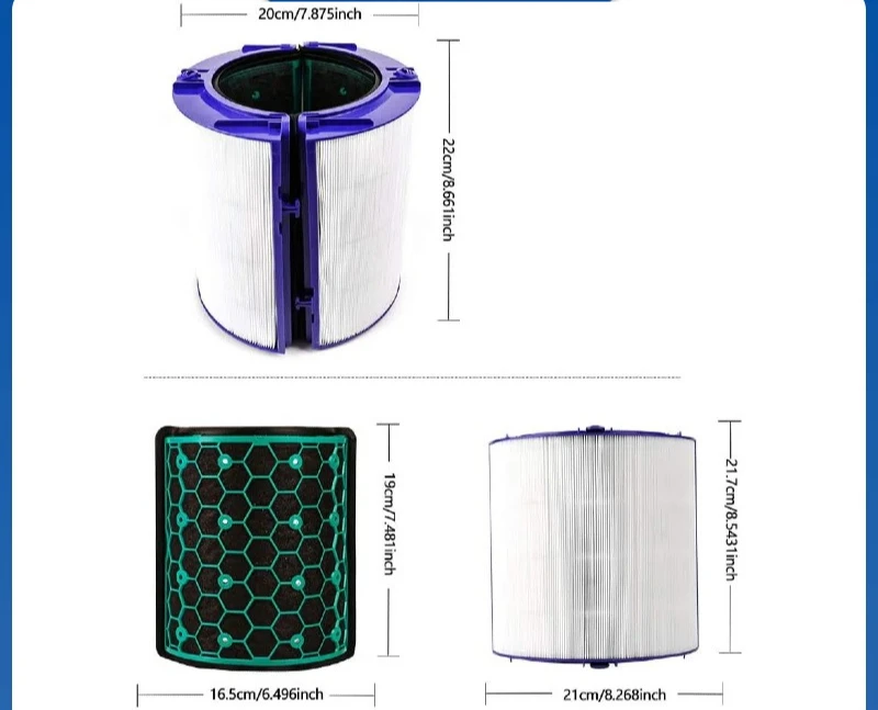 Adecuado para el elemento filtrante del purificador de aire Dyson tp04 tp05 hp04 hp05 dp04, malla filtrante