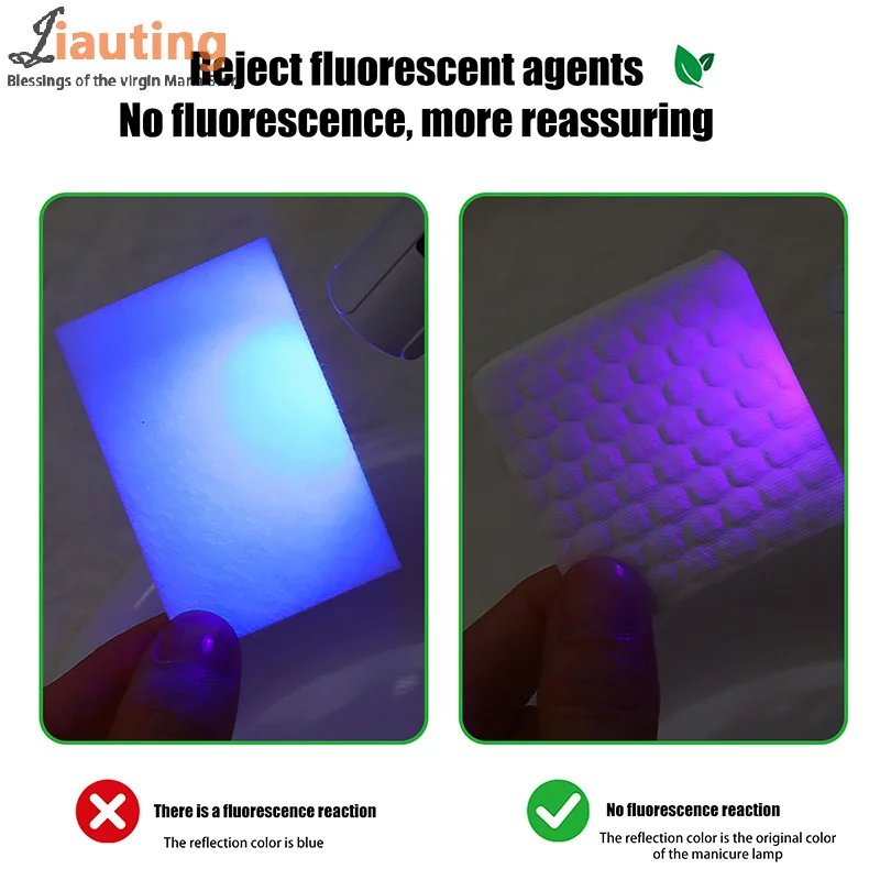 200/500 قطعة مهنة 100% وسادات قطنية لمناديل الأظافر خالية من الوبر مسمار القطن هلام مزيل طلاء الأظافر أدوات تنظيف الفن