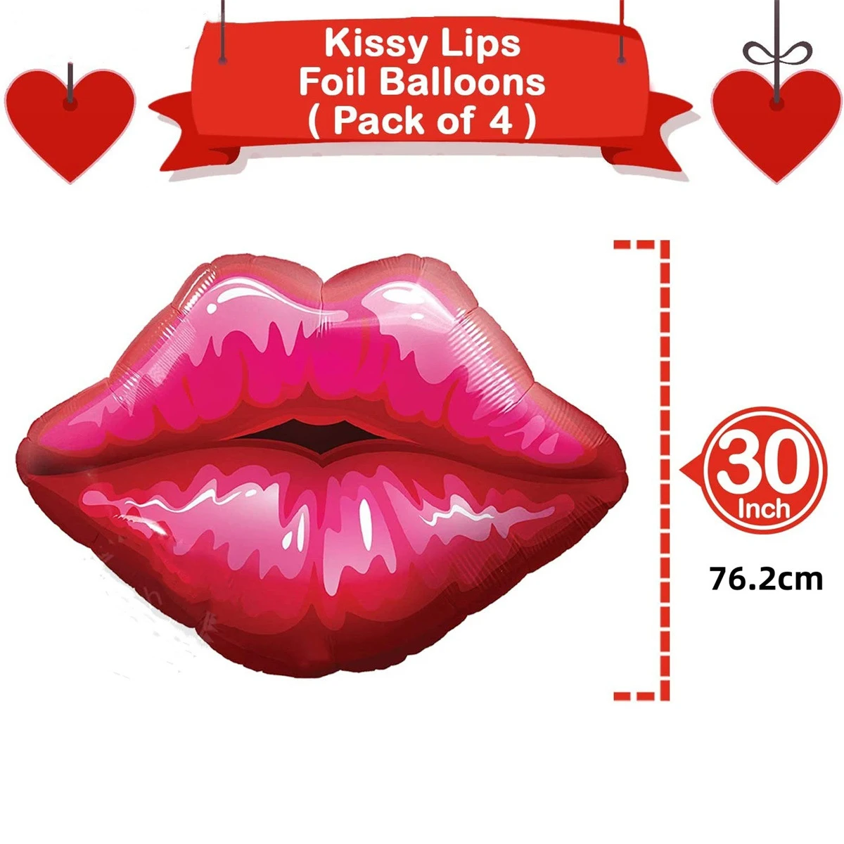 4/8Pcs Big Red Lip Balloons 30in Kiss Xoxo Balloon Valentine Day Wedding Decorations Surprise Party Decor Xmas Home Supplies