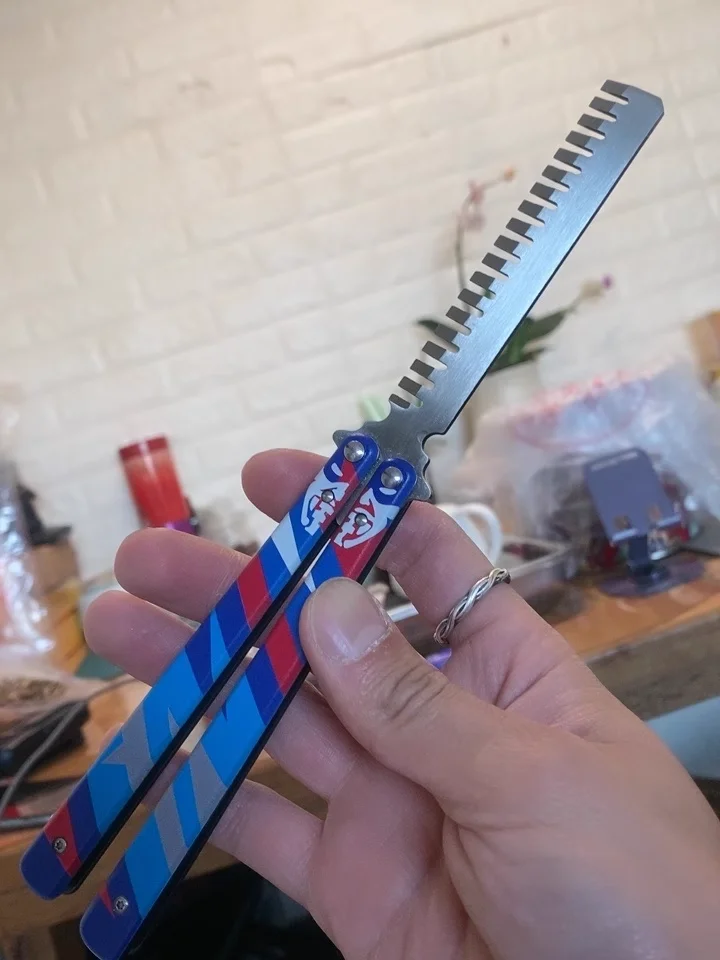 Valorant เกมอาวุธหวีผีเสื้อ GO Vol 2 Melee โลหะวัสดุ SAMURAI SWORD รุ่นมีดผีเสื้อของขวัญของเล่นเด็ก