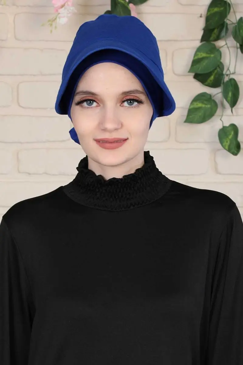 Daszek czesany kość sax niebieski