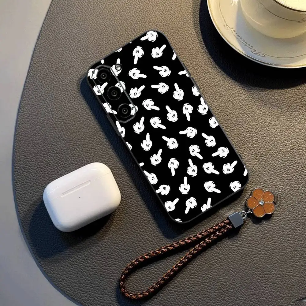 

F-Finger Phone Case For Samsung Galaxy A73,A72,A71,A70,A53,A52,A51,Others Soft Black Cover