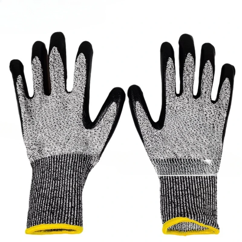 

Level 5 anti cutting labor protection gloves, wear-resistant and anti slip work protection gloves, solid and durable