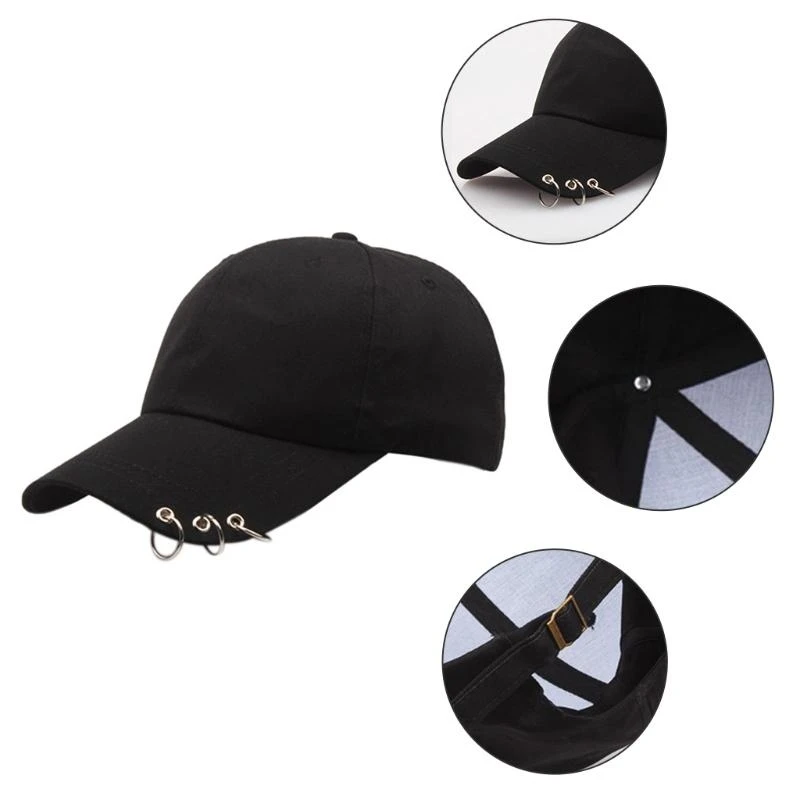 Y5GC 야구 캡 조절 가능한 크기의 크기 야외 스포츠 유니퇴크 단색 힙합 아빠 모자