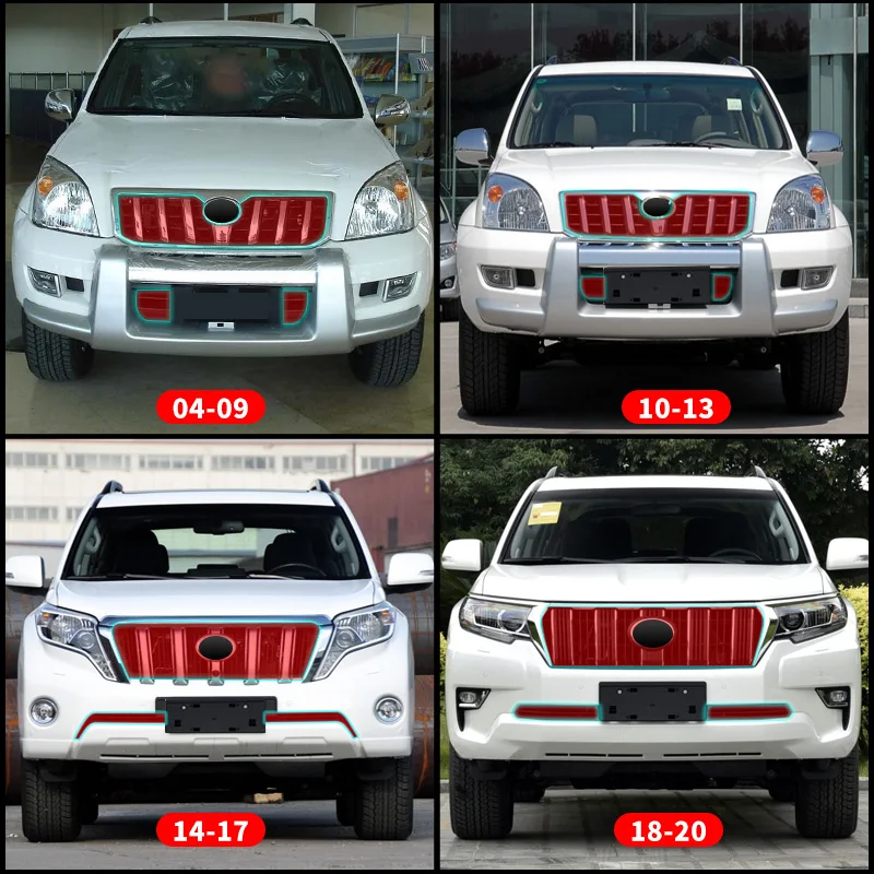 For 2003-2022 Toyota Land Cruiser Prado 150 120 Lc150 Lc120 Tuning Accessories Grille Prevent Mosquito Sand,Molding Styling