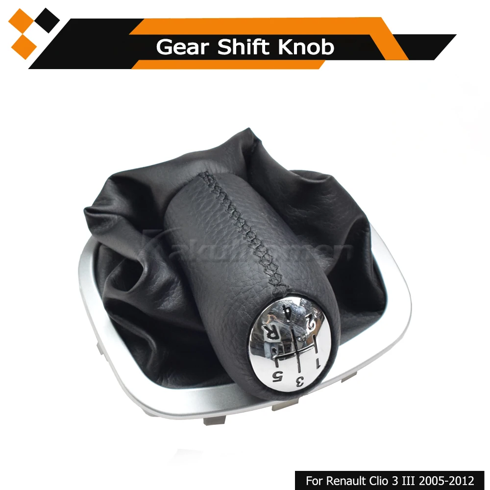 Pommeau de levier de vitesses auto voiture 5 vitesses pour Renault Clio III Megane II Scenic II Pommeau de levier de vitesses auto voiture 5 vitesses pour Renault Clio III Megane II Scenic II