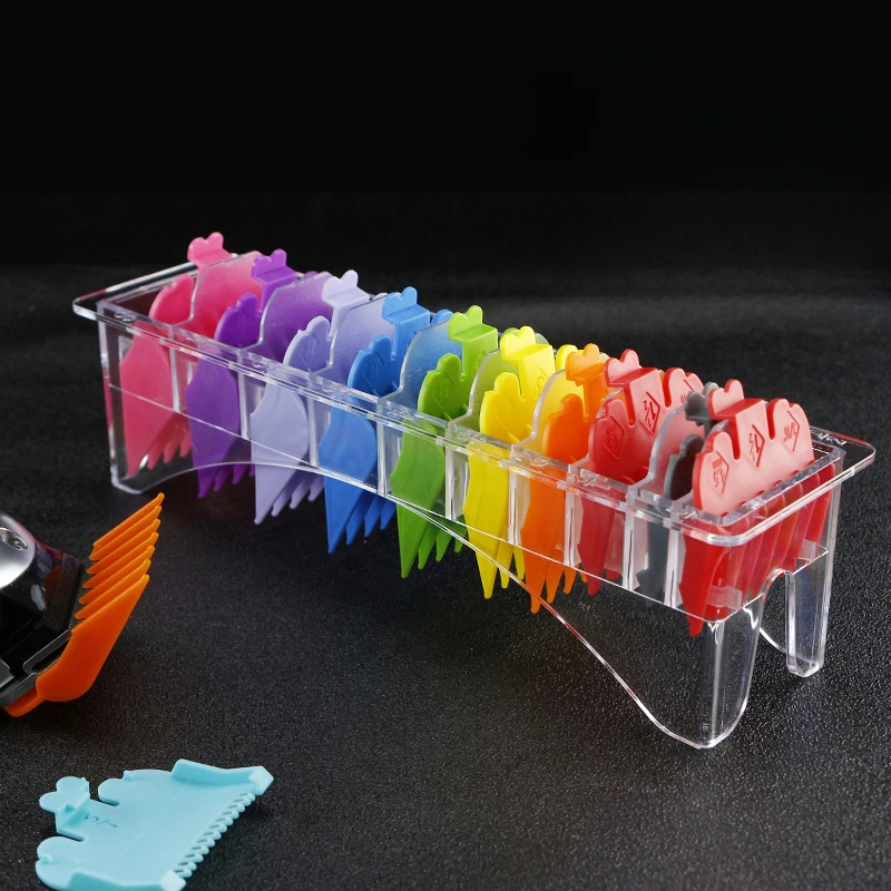 1 Juego de protectores para cortadora de pelo T9, peines guía, guías de corte, herramientas de estilismo, accesorio Compatible con 1mm, 2mm, 3mm, 4mm, 6mm, 9mm