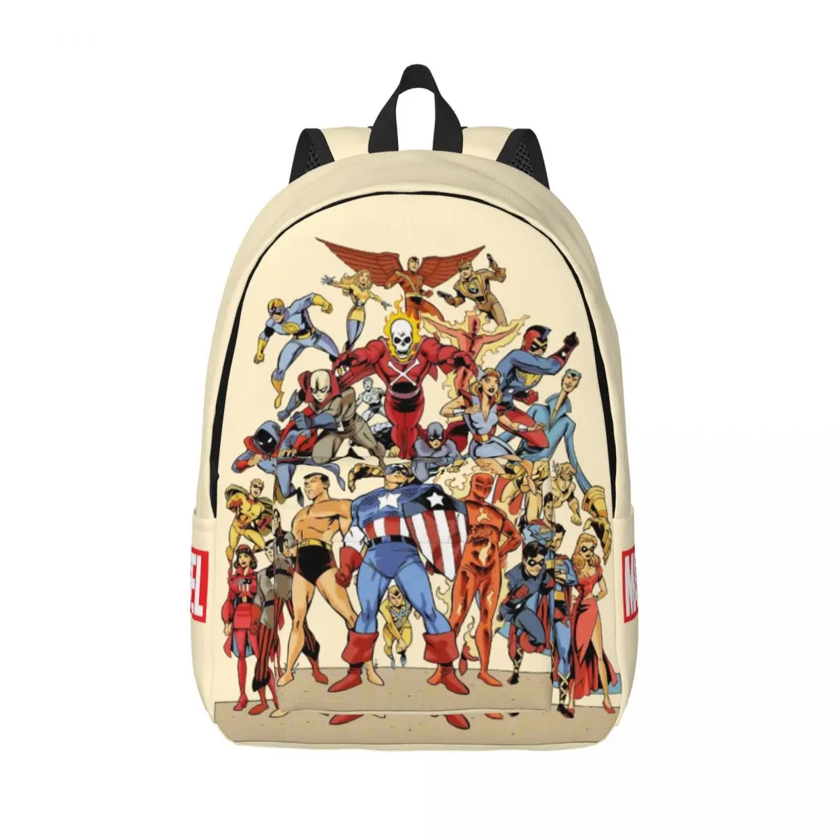 Birthday Superheroes Comic Zipper Closure Bookbag Marvel Avengers Film Harajuku Design Couple Handbag Hiking