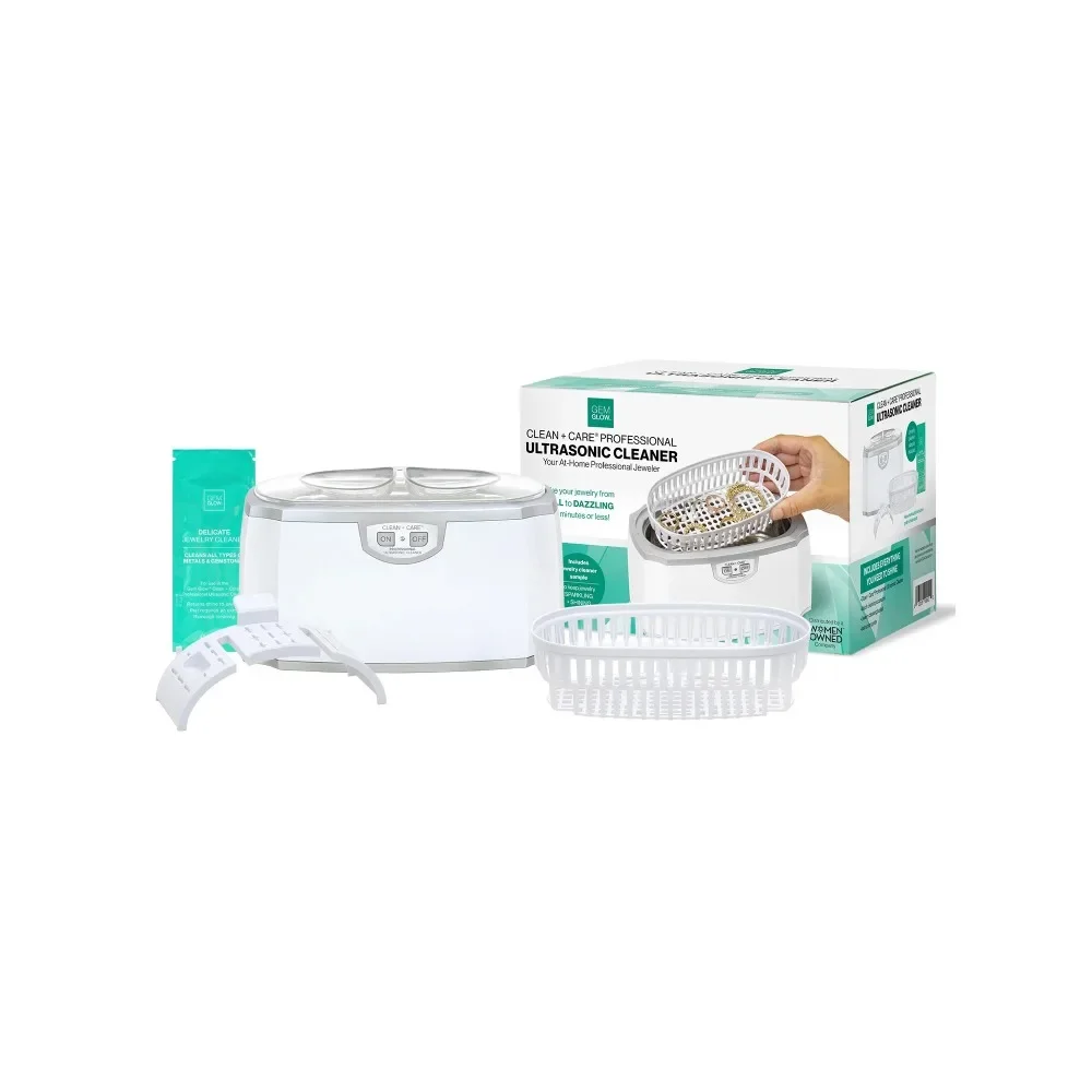 Ultrasonic Cleaning Machine for Jewelry & Watches, with Timer & Watch Holder, Stainless Steel