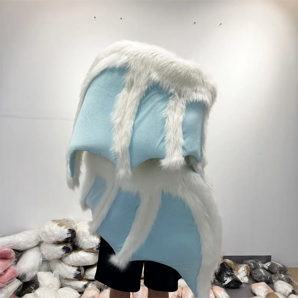 Aile de chauve-souris en fourrure simulée à la main, accessoires de Cosplay d'animaux pour hommes et femmes, accessoires de fête de mascarade de Club d'halloween et de Pub