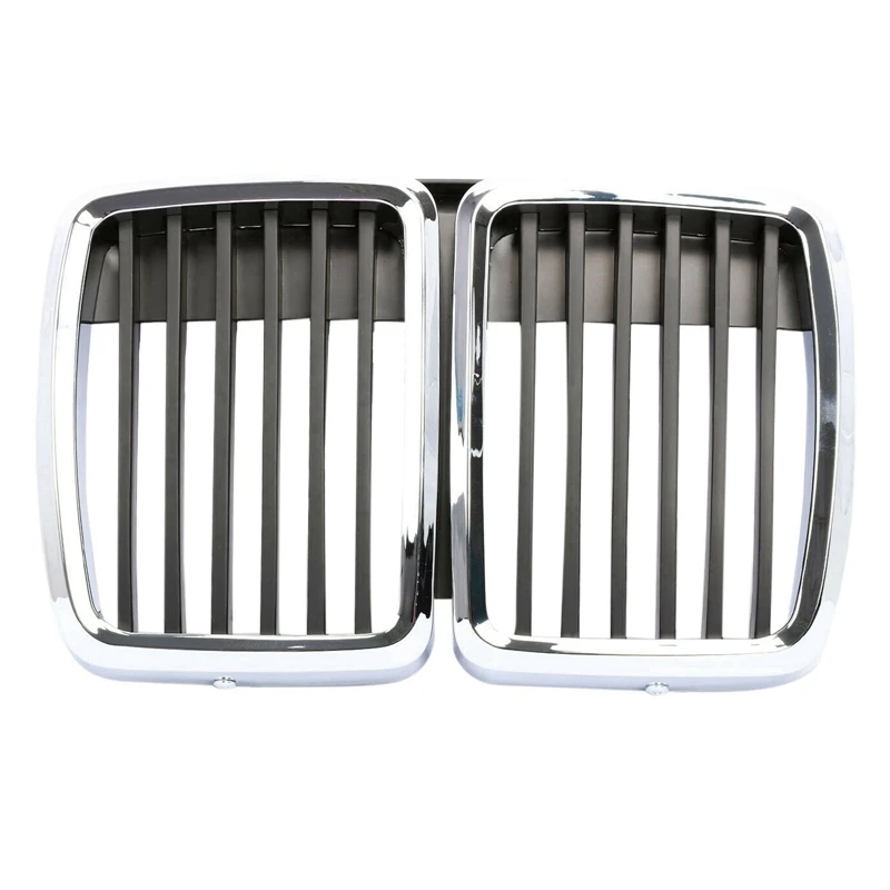 NEW-Front Hood Kidney Grille Grill Center Chrom Black for BMW E30 M3 3 Serie 1982-1991