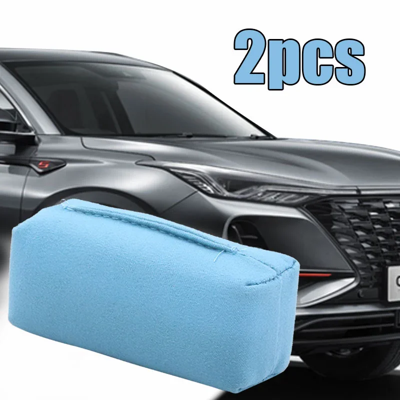 

Car Detailing Suede Sponge Applicator Use with Ceramic Coating for Cars Paint, Metal, Plastic Trim & Glass Car Maintenance Tools