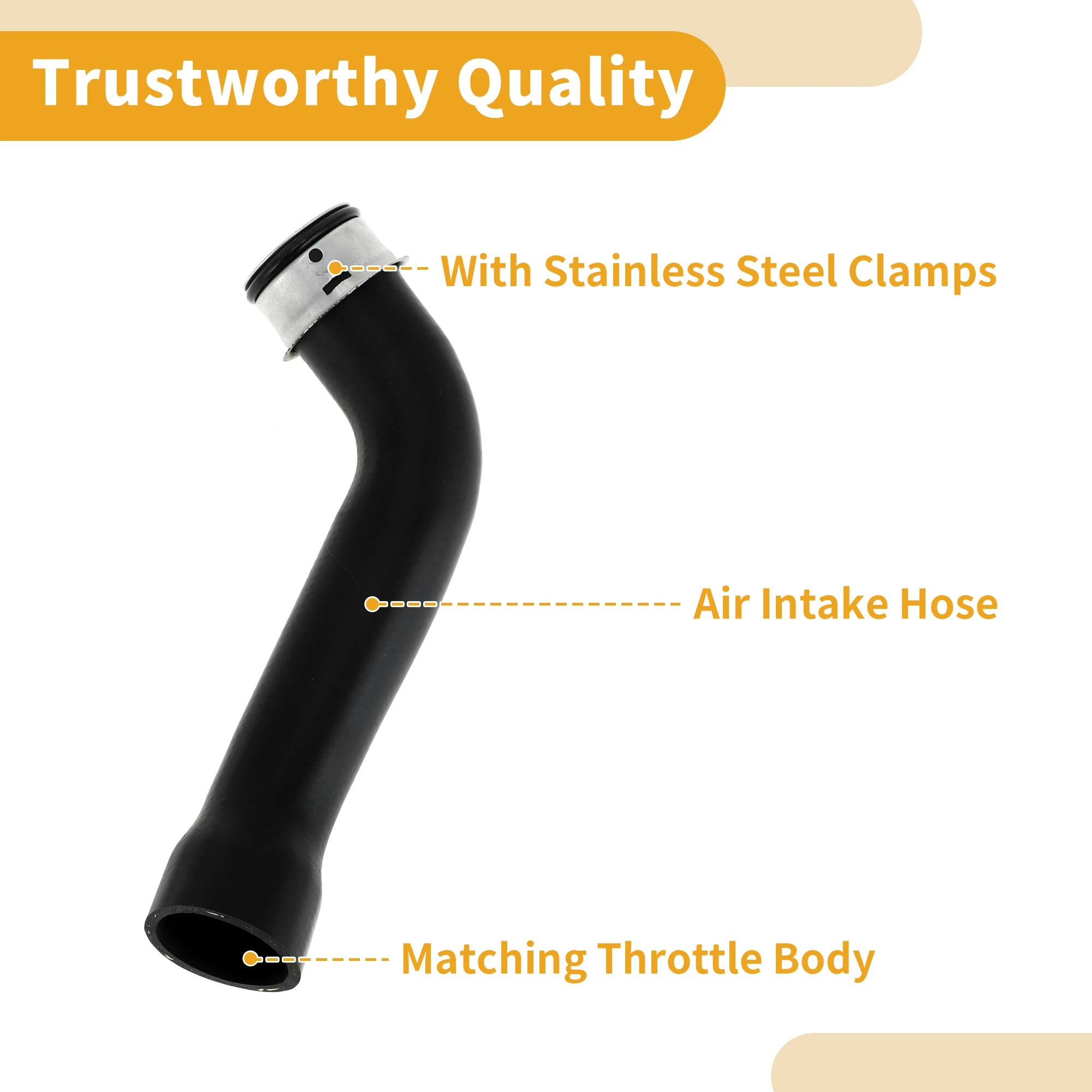 خرطوم مدخل هواء المحرك X Autohaux لحافلة مرسيدس بنز سبرينتر 310 09-13 رقم A9065012082 #3