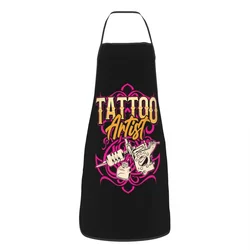 Custom Bib Tattoo Artist Tattooists Apron Men Women Unisex Adult Chef Cooking Kitchen Funny Tablier Cuisine Gardening