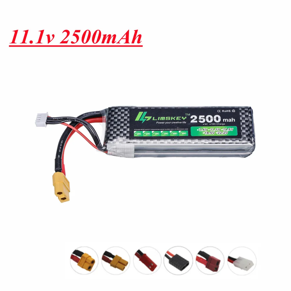 Akumulator LiPo 11,1 V do helikoptera samochodowego RC o dużej mocy803496 Bateria 11,1 V 2500 mAh 3S do akcesoriów do zabawek RC