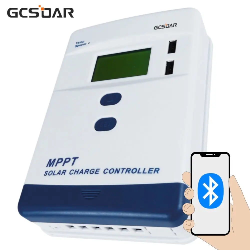 

GCSOAR MPPT 12/24V 40A Solar Charging Controller for Lithium Batteries Lead-Acid Battery Built-in BLE