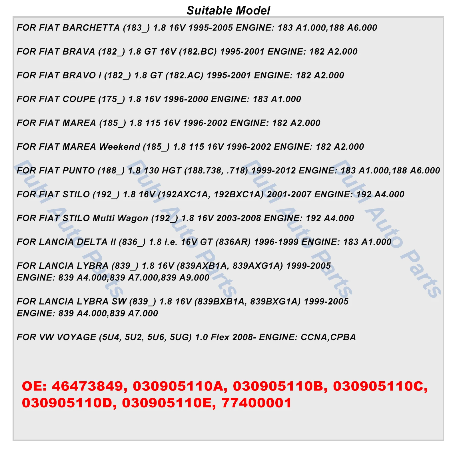 Ignition Coils For VW VOYAGE 1.0Flex 2008- FIAT PUNTO BARCHETTA BRAVA BRAVO MAREA STILO LANCIA LYBRA DELTA 030905110A 030905110B