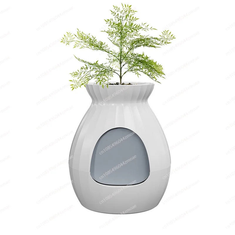 

Smart Plant Litter Box with Odor Control & Sterilization System Hidden Cat Litter Box Plant for Big Cats Cat Litter Box Plant