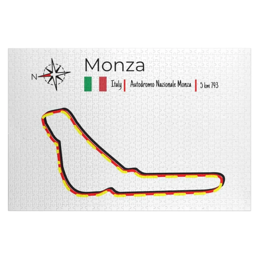 Racing Circuit Monza - Italy Jigsaw Puzzle Personalized Custom Wood Puzzle