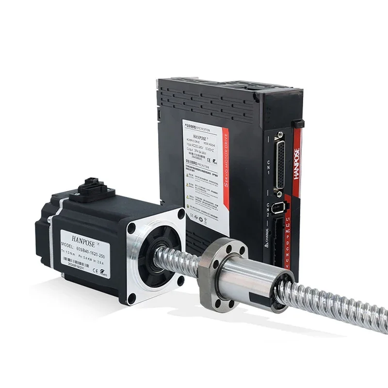 Ball Screw AC Servo Motor 60sb40-1620-250, 400W 1.27N.M 2.8A with Drive for CNC 3D Printer