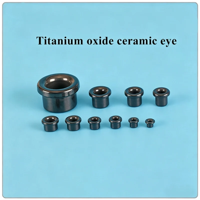 Black Oxide Ceramic Textile Winding Eye, Anti-Static Wear-Resistant Alumina Guide Eye Yarn Spinning