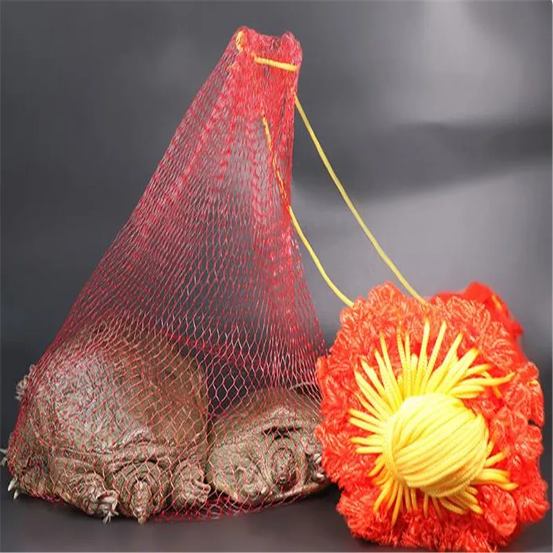 50pcs Red plastic mesh bag Extra thick mesh bag Net bag Fruit and vegetable packing bag Aquatic packaging Kitchen fruit net bag