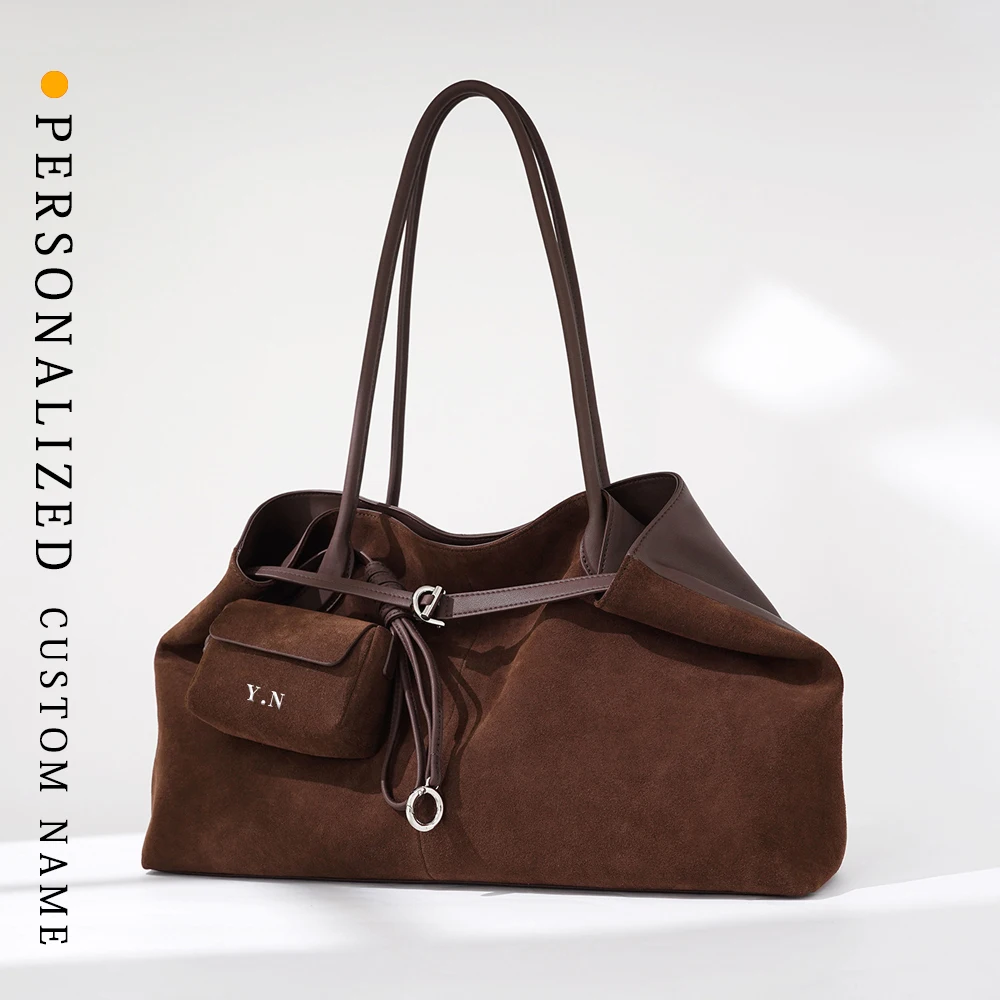 

New autumn and winter women's shoulder bag casual shopping bag cowhide commuting bag tote bag large capacity underarm