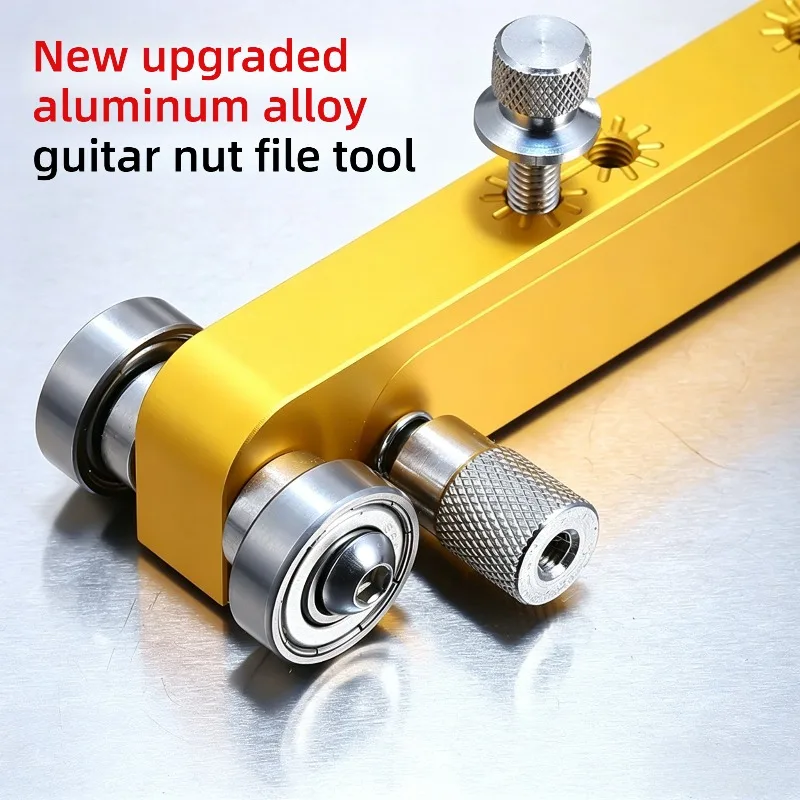 Aluminum Alloy Guitar Nut File Professional High-quality Effortless Smooth Durable Nut Sanding Tool Musical Instrument Repair