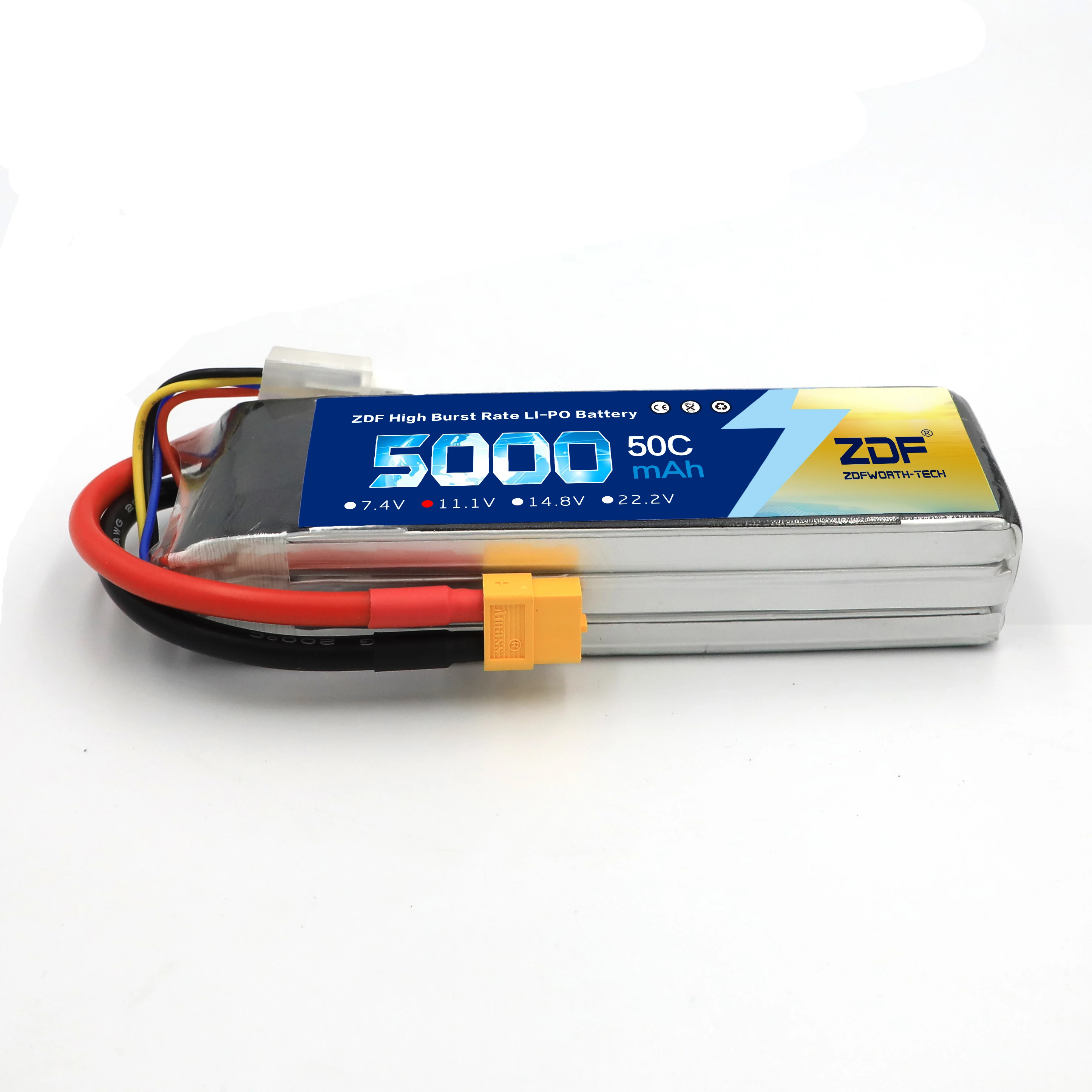 ZDF 5000mAh bateria LiPo 11.1V 3S akumulator do RC LiPo bateria LiPo do samochodu rc LiPo 3S lipo 50C z wtyczką T i XT60 do RC Heli Drone łódź