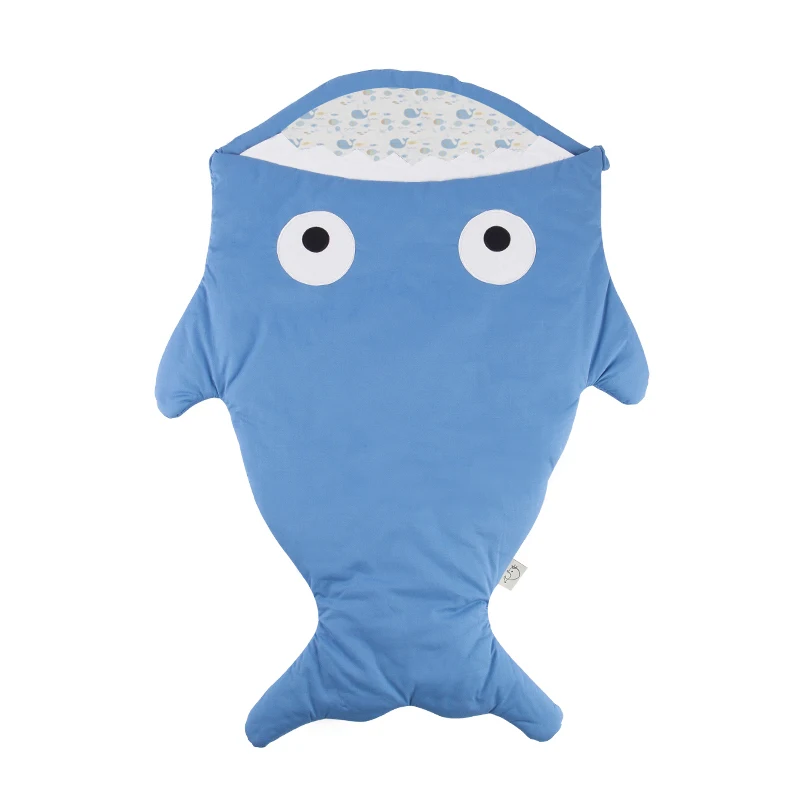 INSULAR New Shark Newborn Baby Sleeping Bag Winter Stroller Bed Swaddle Blanket Wrap Bedding Cartoon Babies Sleep Sack Warm Bag