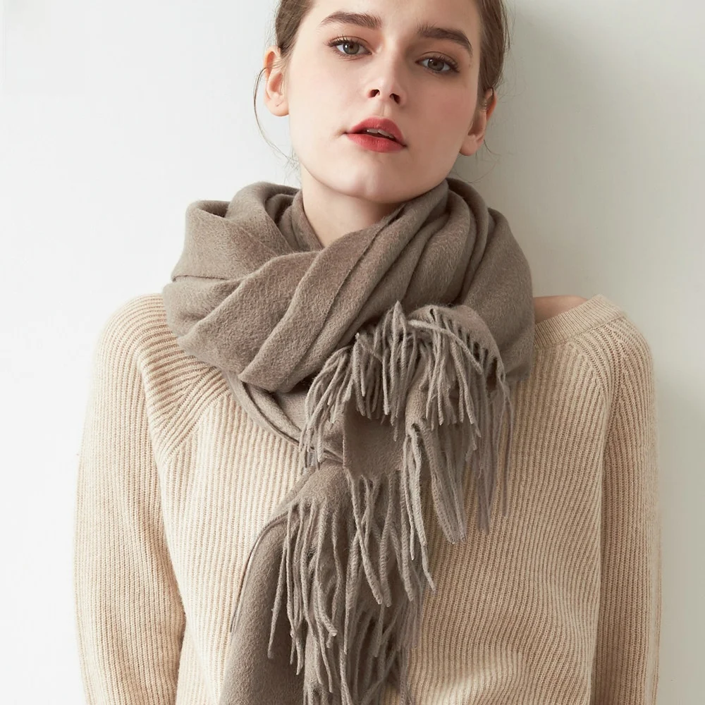 厚手のウールスカーフ-ショルダーラップ-2-in-男女兼用-暖かい-韓国スタイル-秋冬春シーズン-多用途-カップルモデル