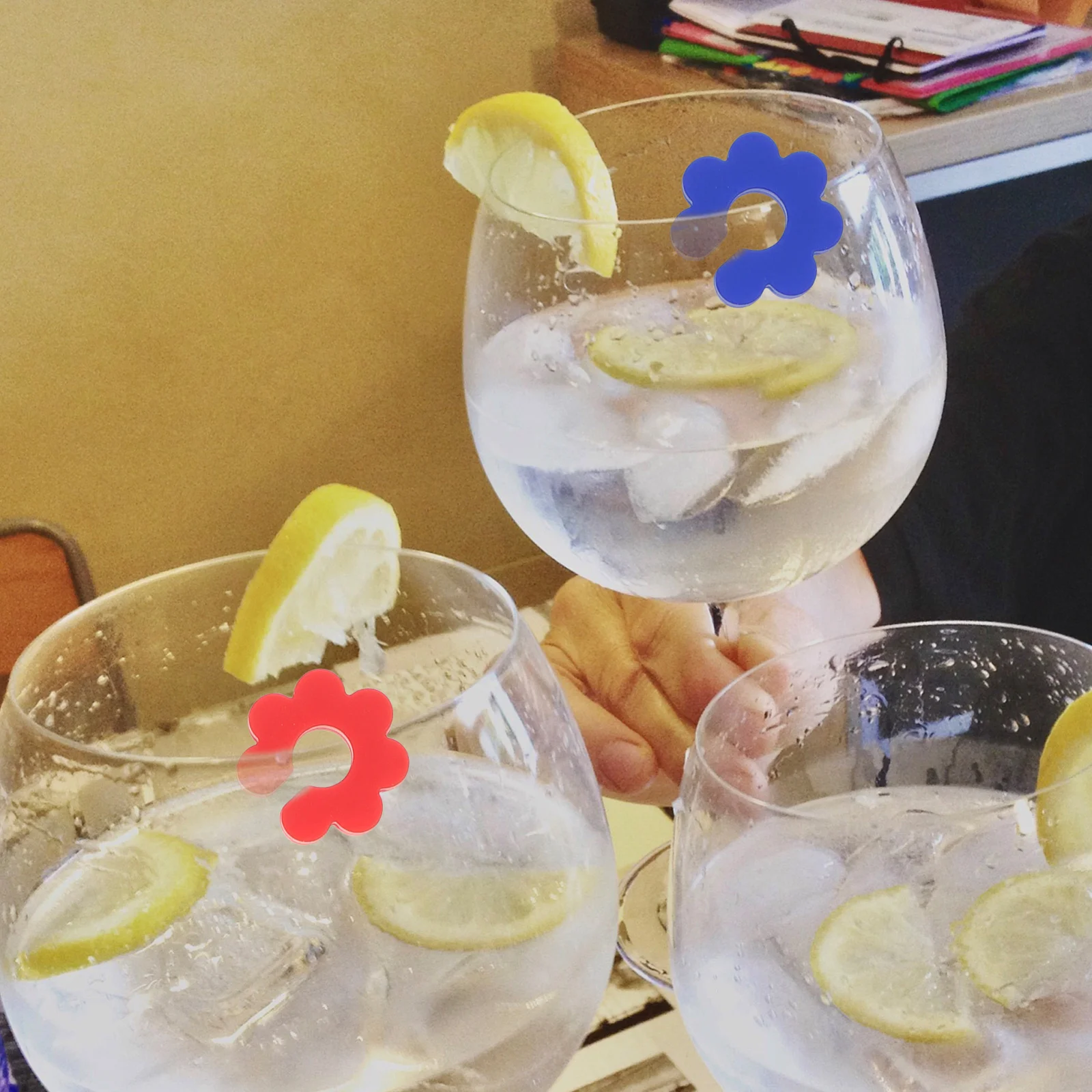 

36Pcs Red Wine Glass Markers Silicone Creative Shaped Cup Charms for Party Bar Wedding Decorative Drink Accessories