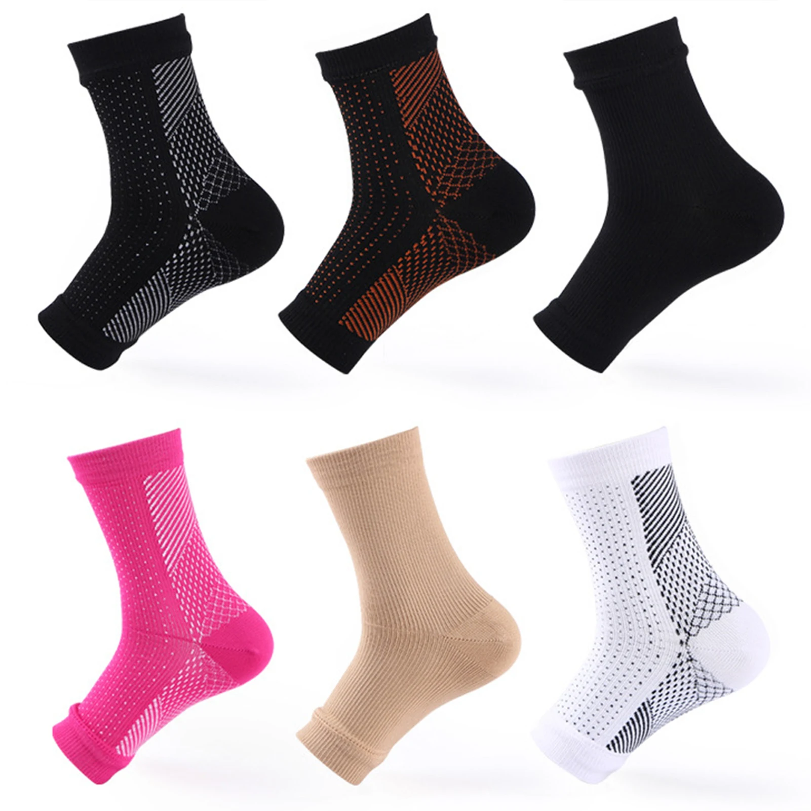 1 Pair High Elastic Ankle Protection Socks for Women Men Compression Socks For Women Sports Running Yoga Socks Brace Sock Male